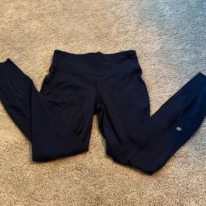 Lululemon leggings 28” navy blue